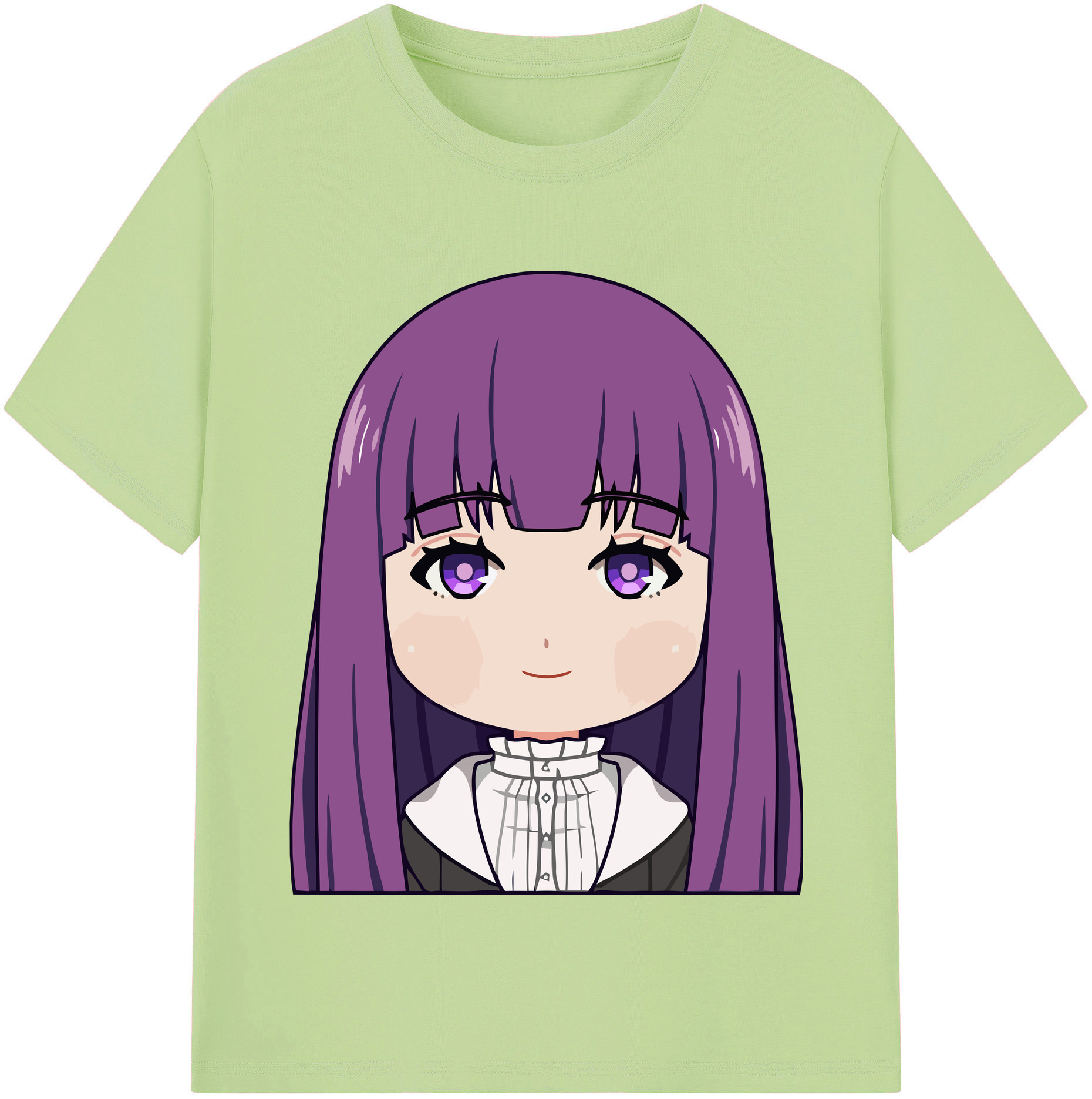 （画像用） 葬送のフリーレン Frieren 綿100％半袖Tシャツ（フロントプリント）